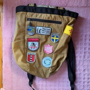 Marmot backpack with patches